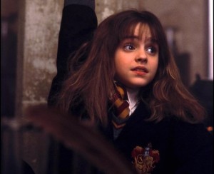 UNITED STATES - NOVEMBER 01:  Film "Harry Potter and the philosopher's stone" In United States In November, 2001-Hermione Granger (Emma Watson).  (Photo by 7831/Gamma-Rapho via Getty Images)